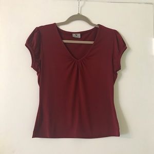 Worthington Red Stretchy Blouse